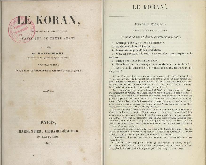 Coran kasimirski 1841