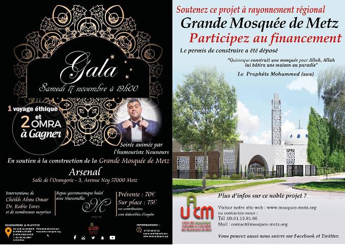 Gala 17 novembre 2018 mosquee de metz