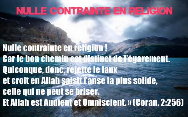 Nulle contrainte en religion