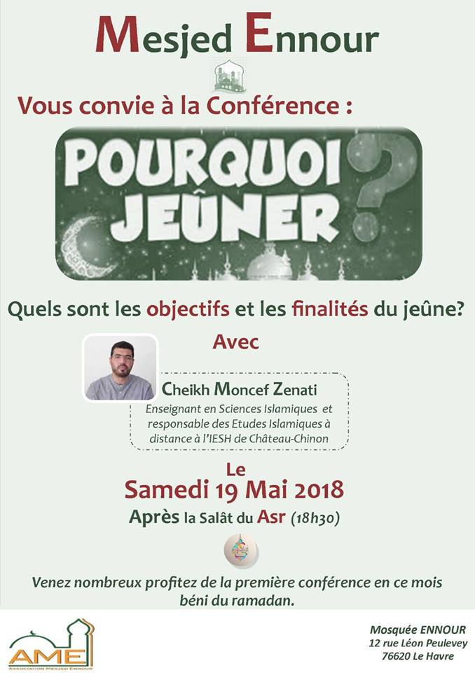 Pourquoi jeuner conference