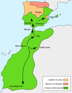 La peninsule iberique une partie de l empire des almoravides