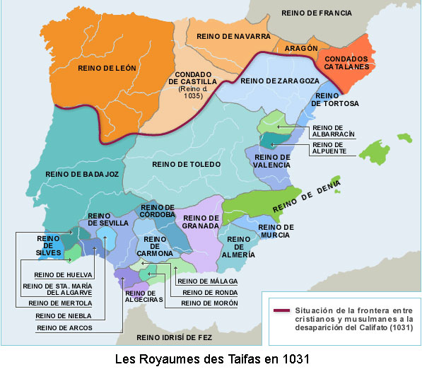 Royaumes des taifas 1031 1086 fin de la domination arabe